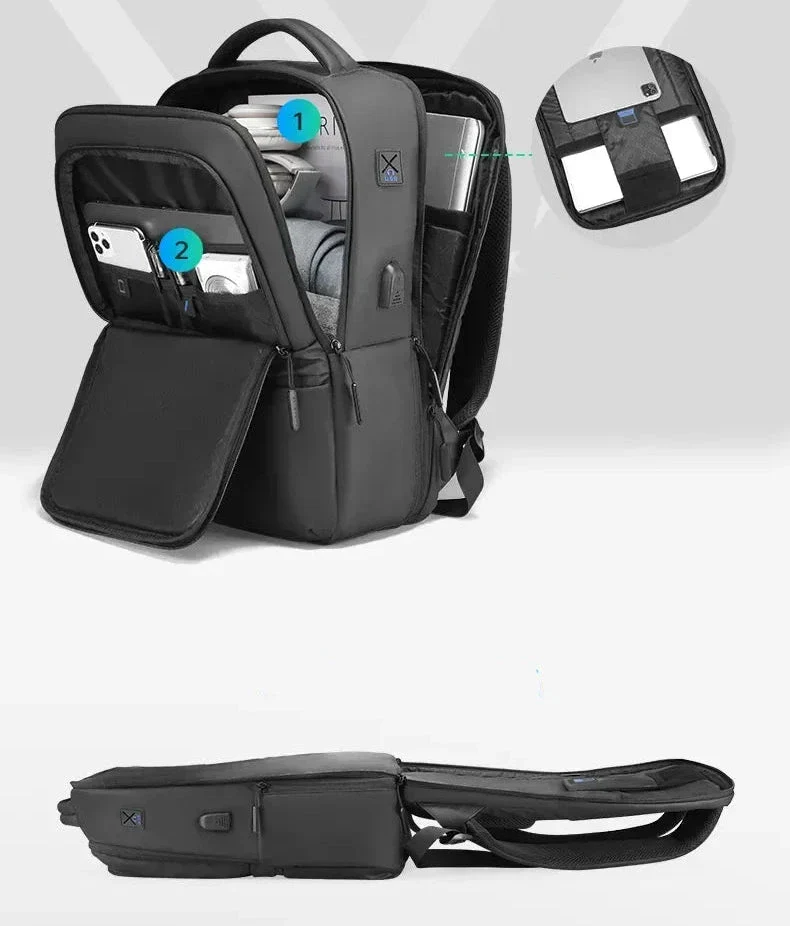 Sac à Dos Ordinateur Imperméable | Port Usb Intégré Pratique