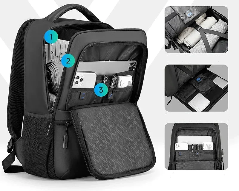 Sac à Dos Ordinateur Imperméable | Port Usb Intégré Pratique