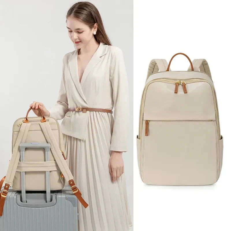 Sac à Dos Ordinateur Femme | Tissu Imperméable et Poches Multiples