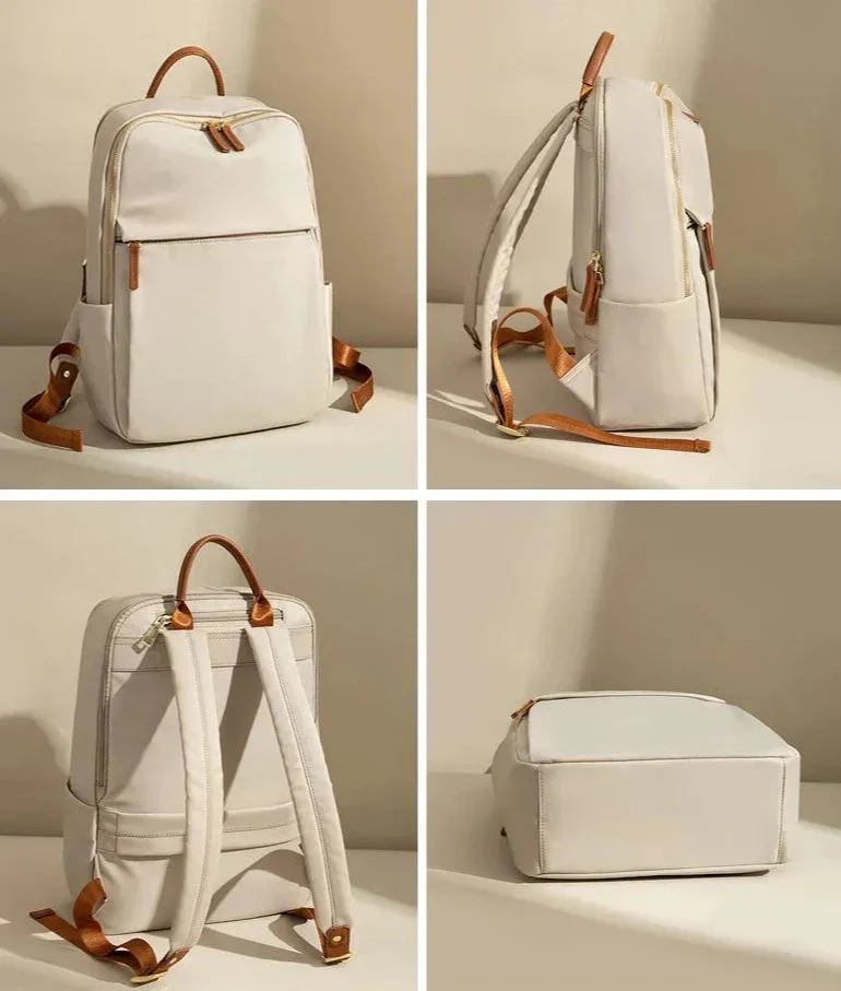 Sac à Dos Ordinateur Femme | Tissu Imperméable et Poches Multiples