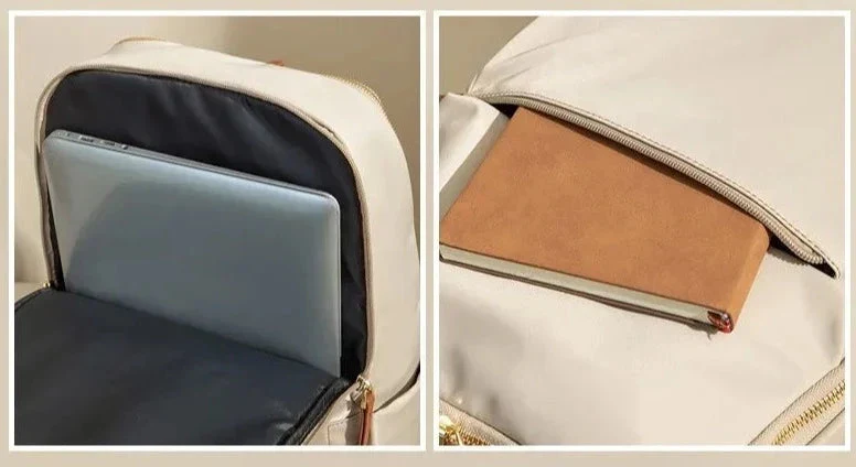 Sac à Dos Ordinateur Femme | Tissu Imperméable et Poches Multiples