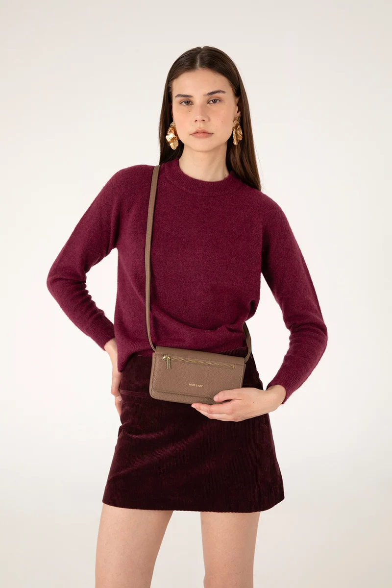 ERIN Sac à bandoulière végétalien - Grain