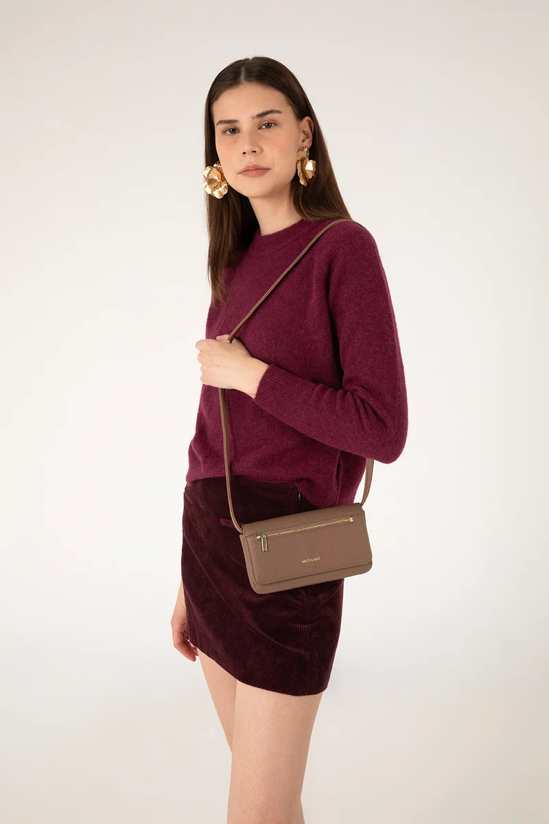 ERIN Sac à bandoulière végétalien - Grain