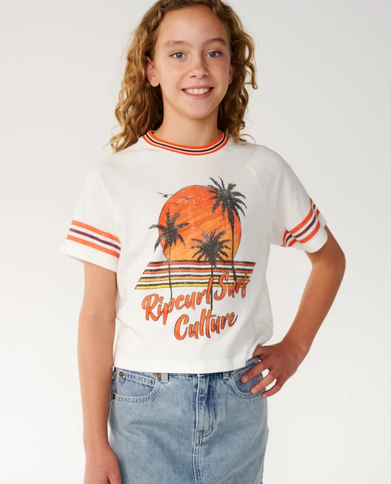Surf Culture Crop Tee Kids