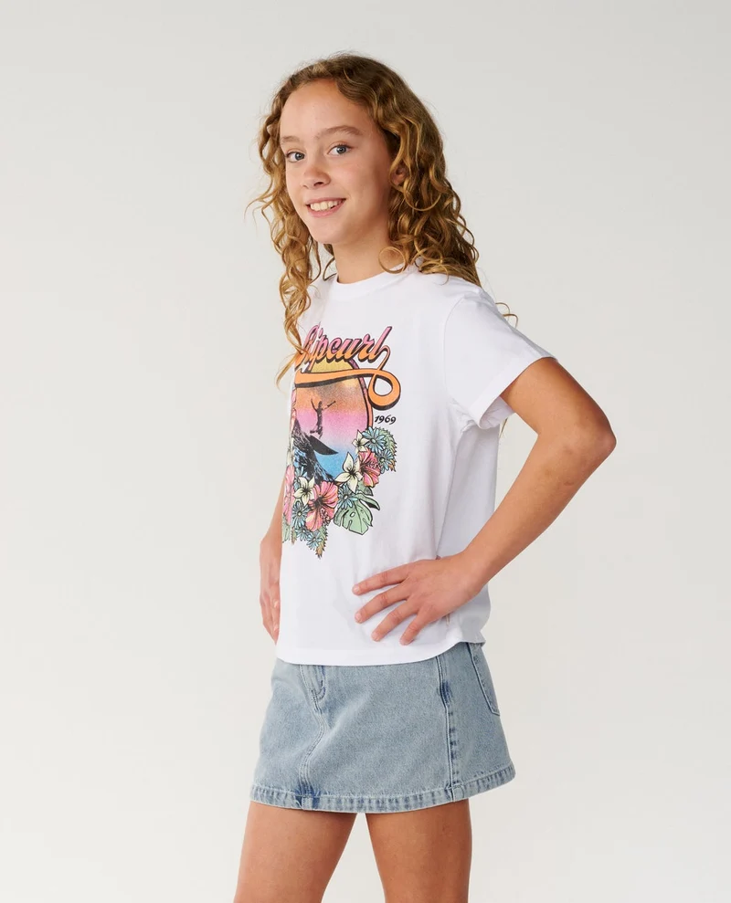 Wave Crop Tee Kids