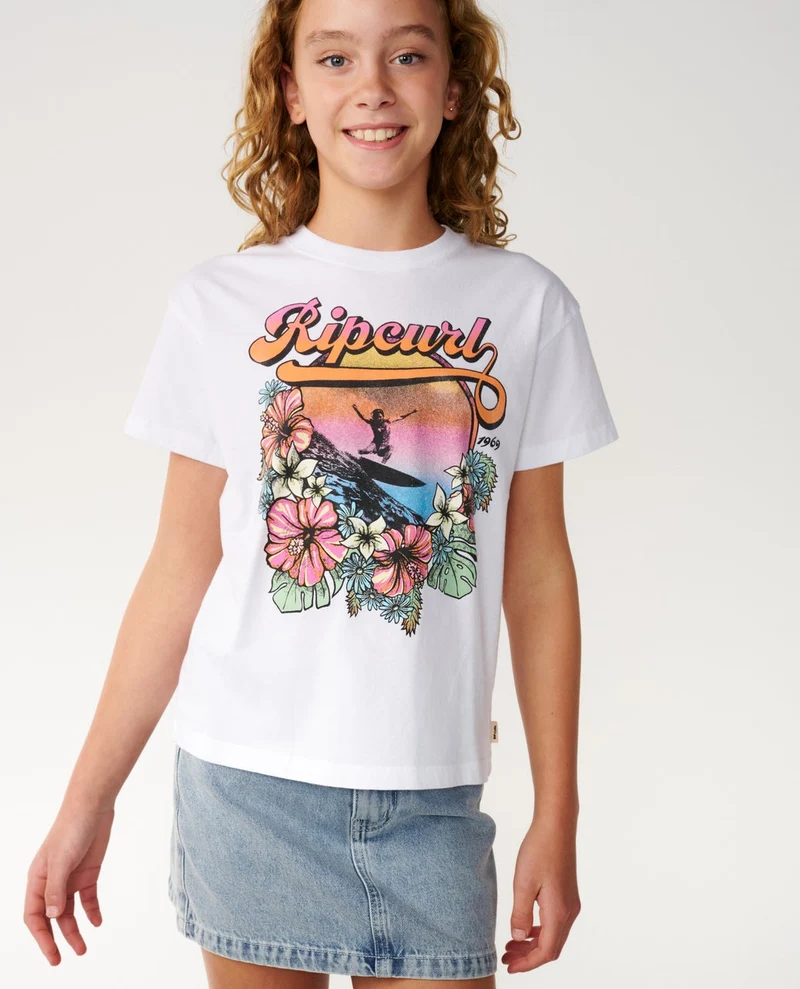 Wave Crop Tee Kids