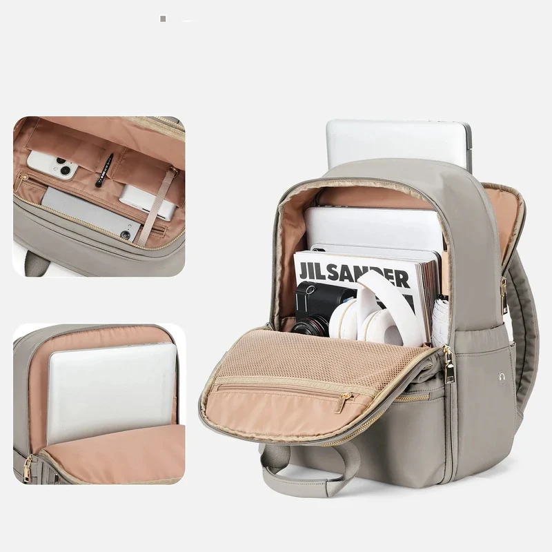 Sac à Dos Voyage Cabine Femme | Nylon Imperméable et Compartiments