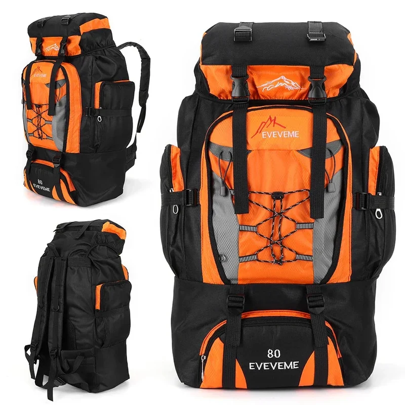 Sac à Dos Voyage 80l | Bretelles Ergonomiques Réglables