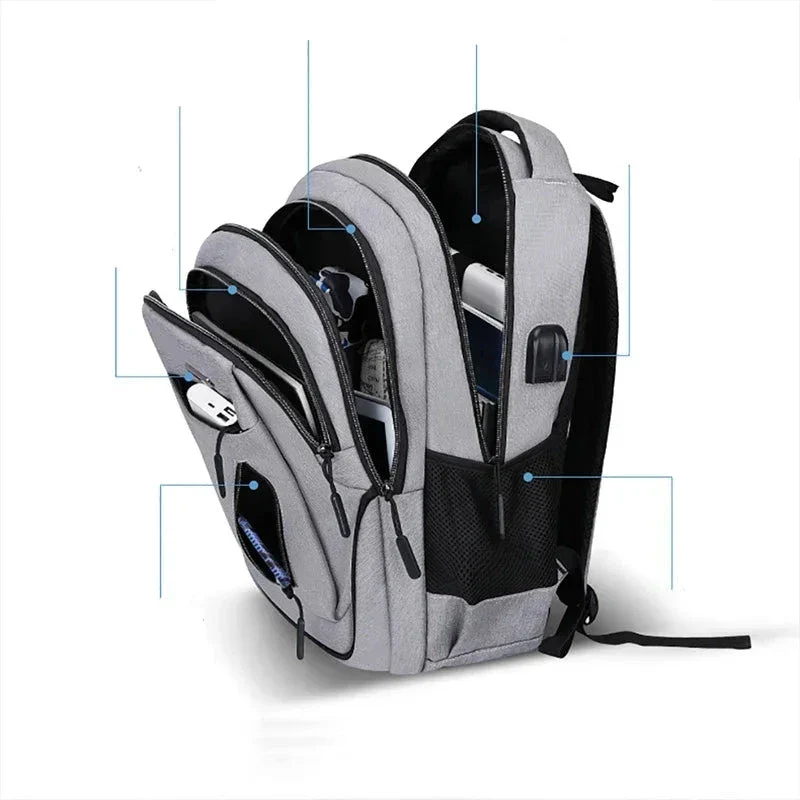 Sac à Dos Voyage 3 Compartiments | Sécurité Antivol Intégrée