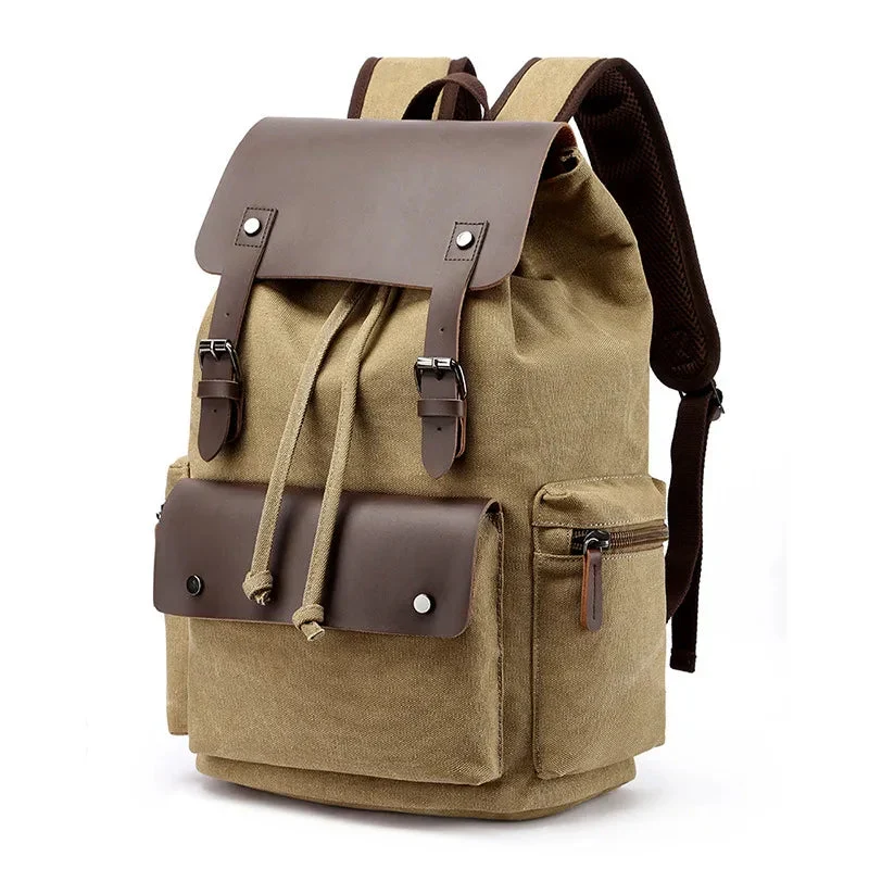 Sac à Dos Vintage Unisexe | Toile Canvas et Compartiments