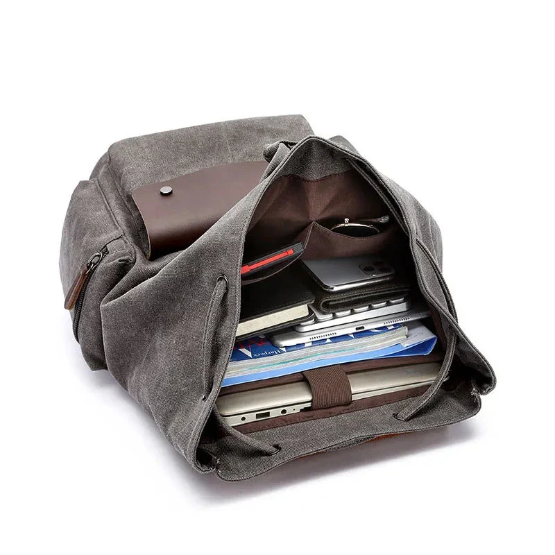 Sac à Dos Vintage Unisexe | Toile Canvas et Compartiments