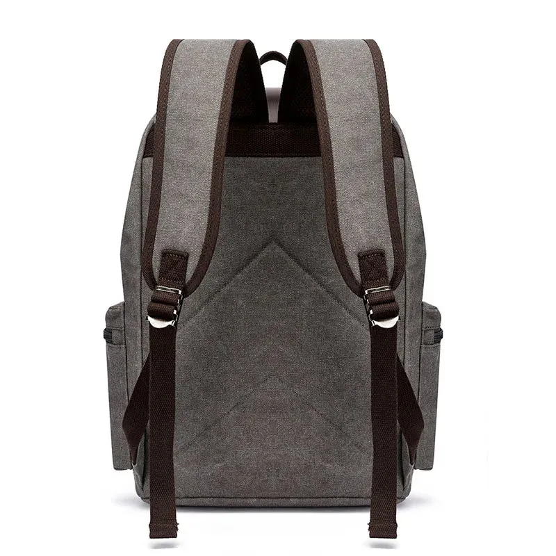 Sac à Dos Vintage Unisexe | Toile Canvas et Compartiments