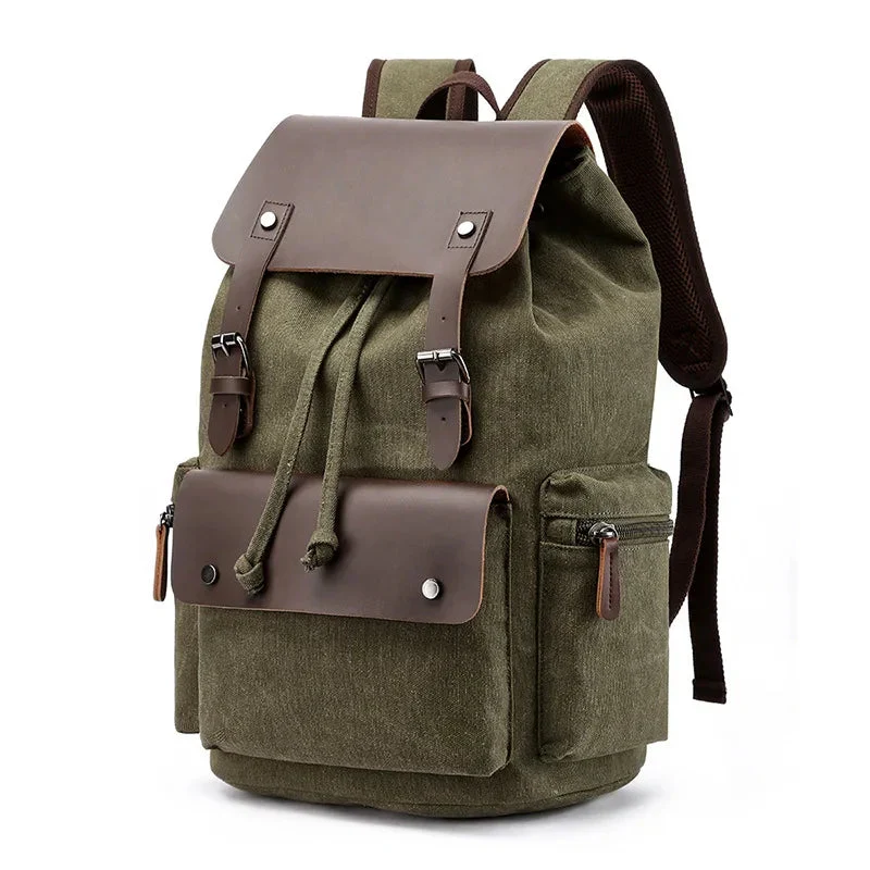 Sac à Dos Vintage Unisexe | Toile Canvas et Compartiments