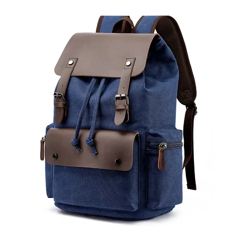 Sac à Dos Vintage Unisexe | Toile Canvas et Compartiments