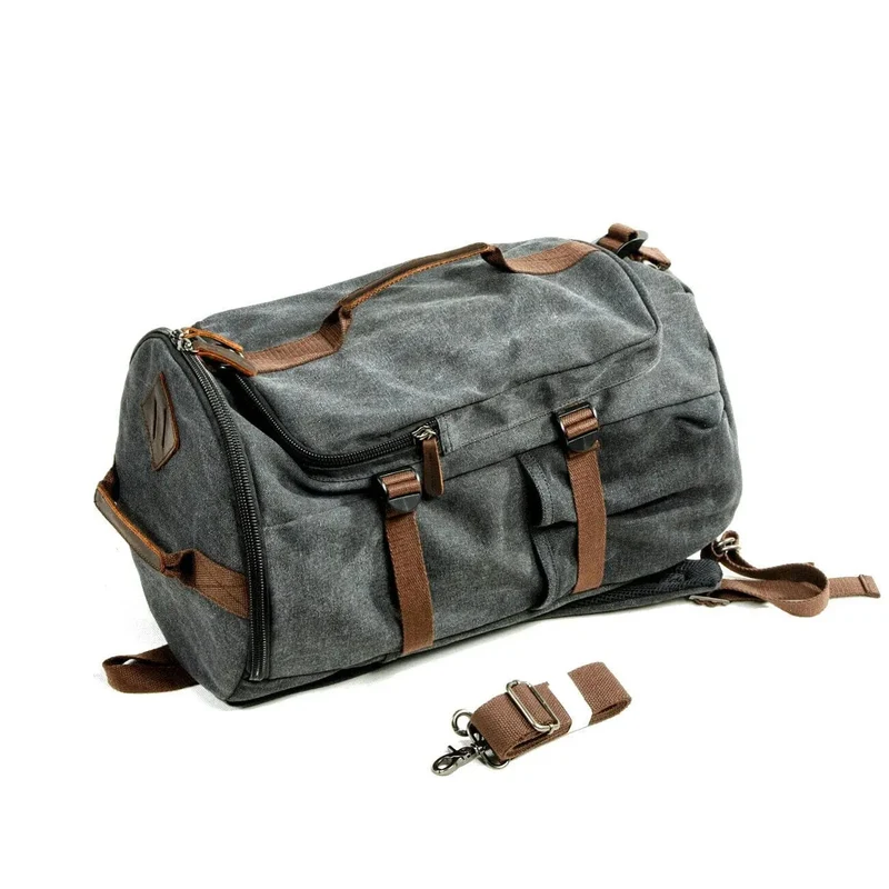 Sac à Dos Vintage Toile | Convertible avec Compartiments Pratiques
