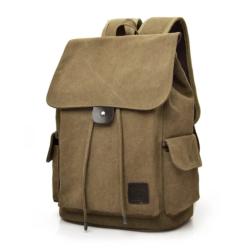 Sac à Dos Vintage Toile Canvas | Bretelles Ajustables Confortables