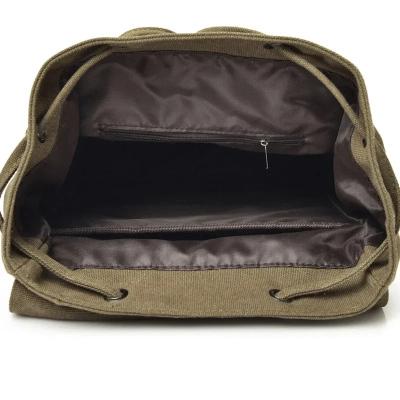 Sac à Dos Vintage Toile Canvas | Bretelles Ajustables Confortables