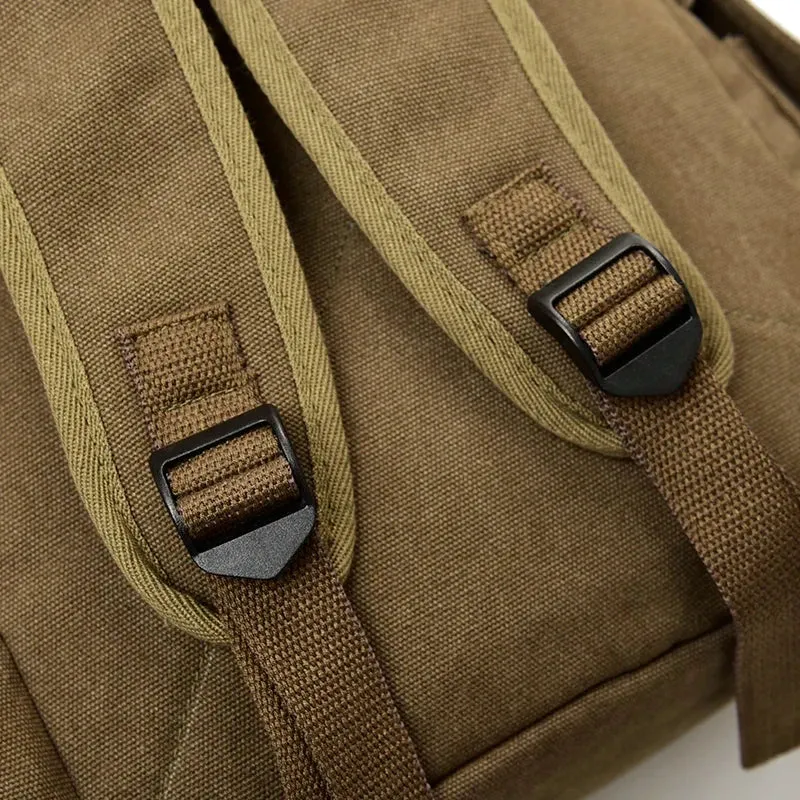 Sac à Dos Vintage Toile Canvas | Bretelles Ajustables Confortables