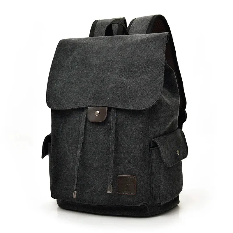 Sac à Dos Vintage Toile Canvas | Bretelles Ajustables Confortables