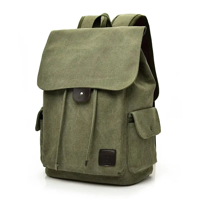 Sac à Dos Vintage Toile Canvas | Bretelles Ajustables Confortables