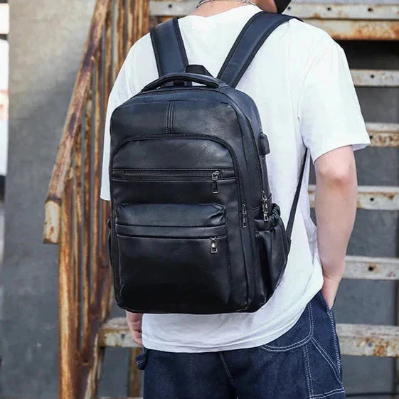 Sac à Dos Vintage Homme | Compartiments Multiples Usb Intégré