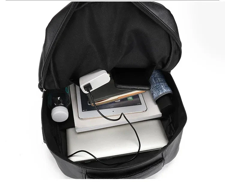 Sac à Dos Vintage Homme | Compartiments Multiples Usb Intégré