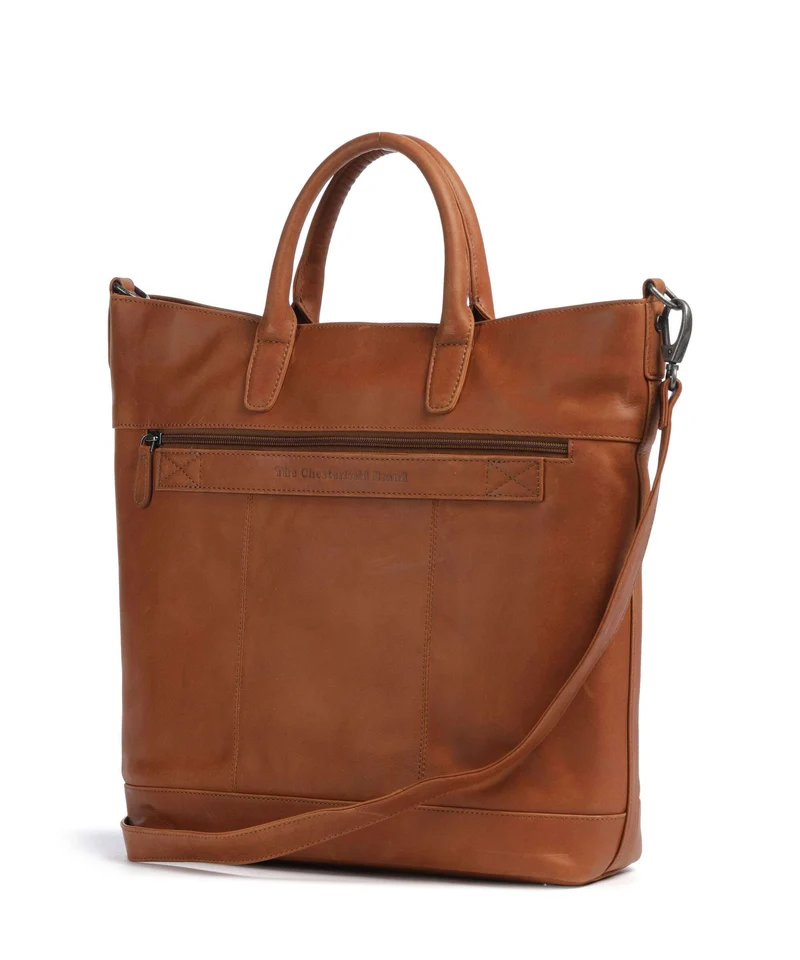 The Chesterfield Brand Wax Pull Up Cow Westbrook Sac à main cognac