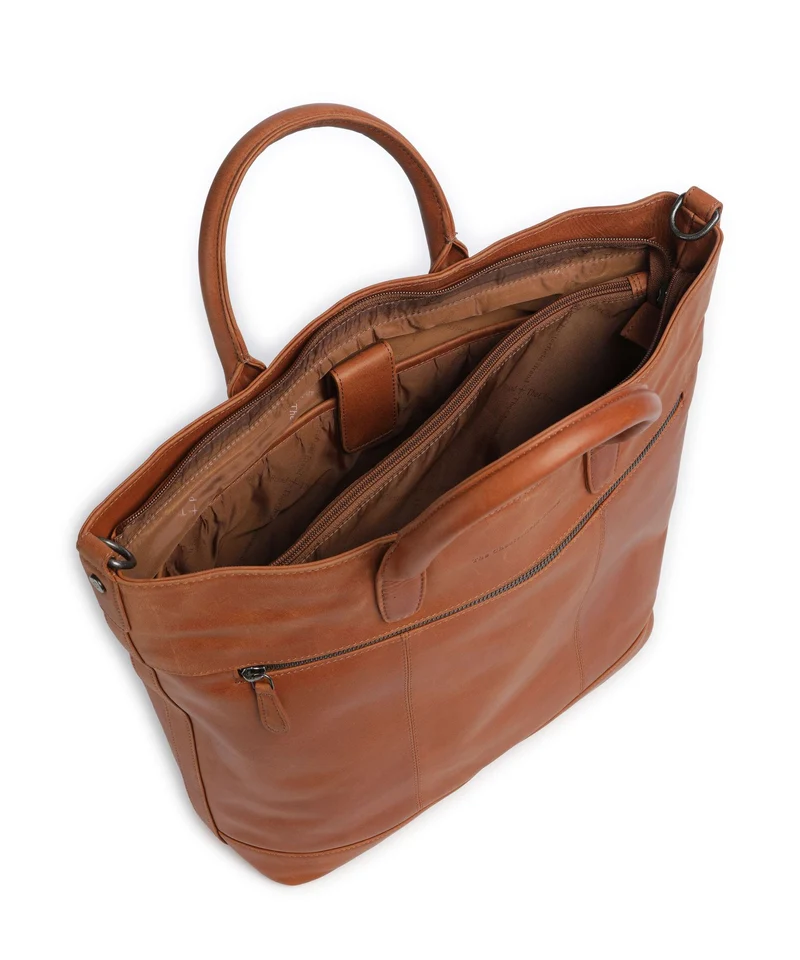 The Chesterfield Brand Wax Pull Up Cow Westbrook Sac à main cognac