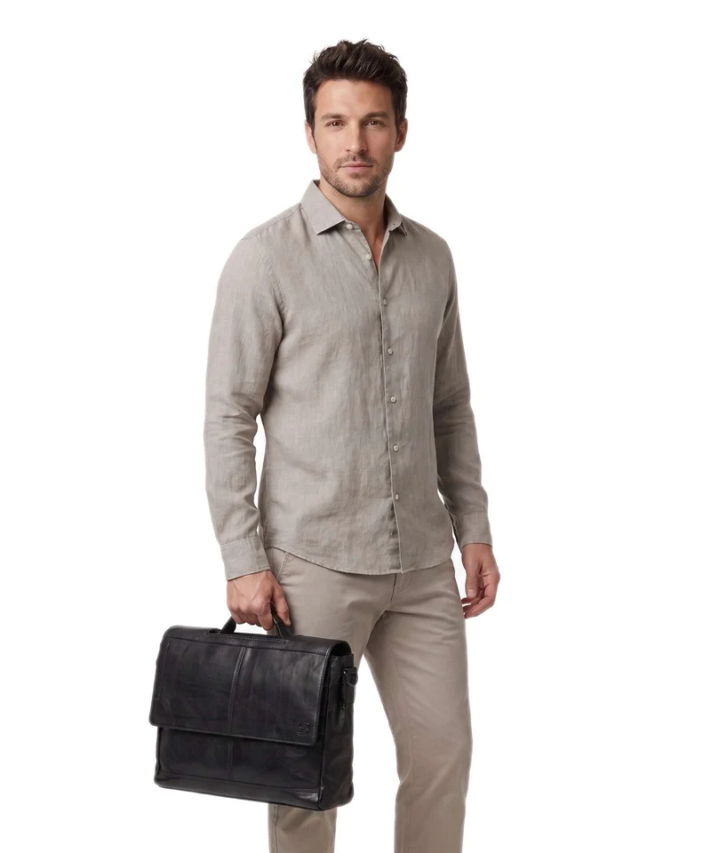 Spikes & Sparrow Apache Benzo Porte-document black