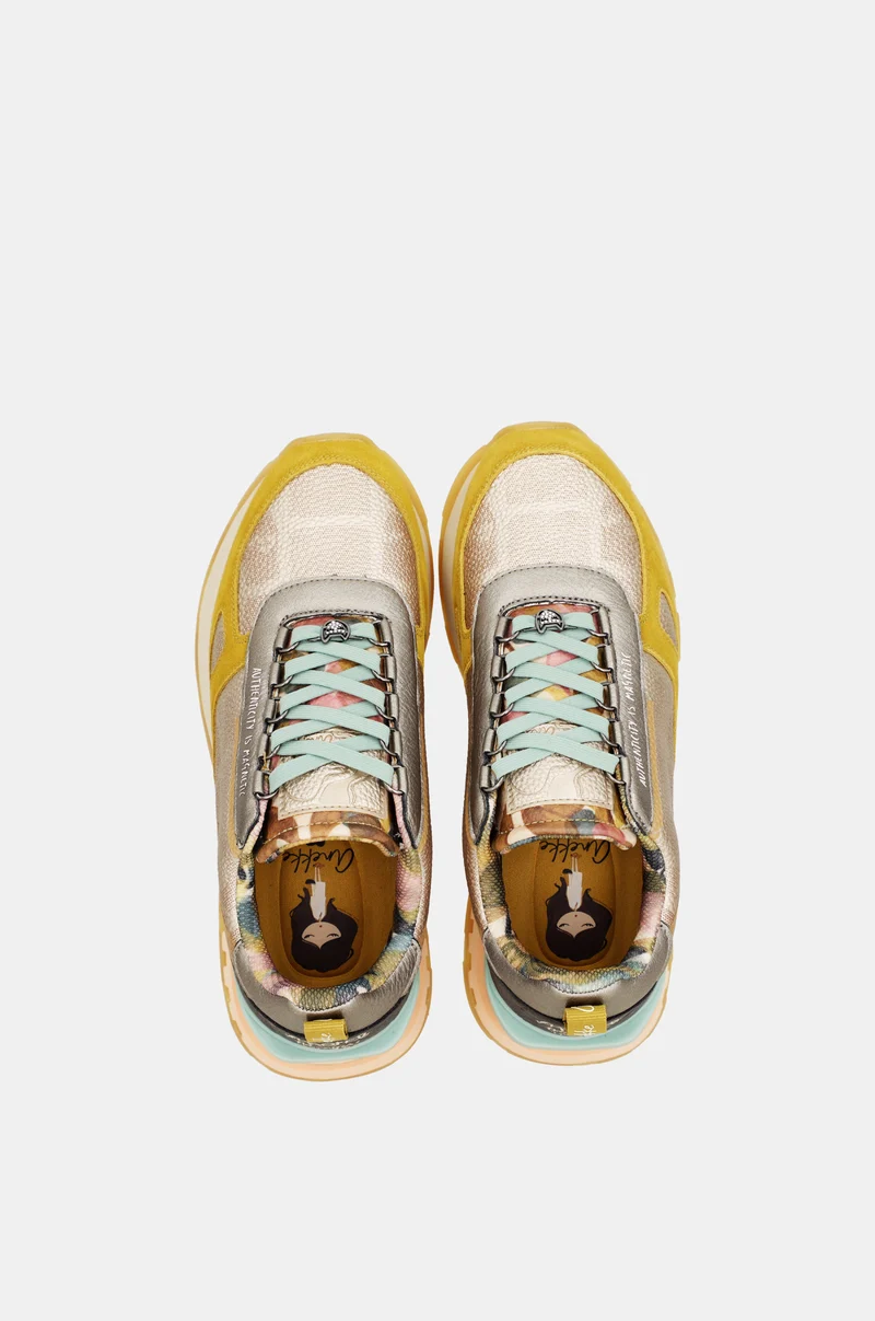 Sneakers jaunes et dorés Bloom