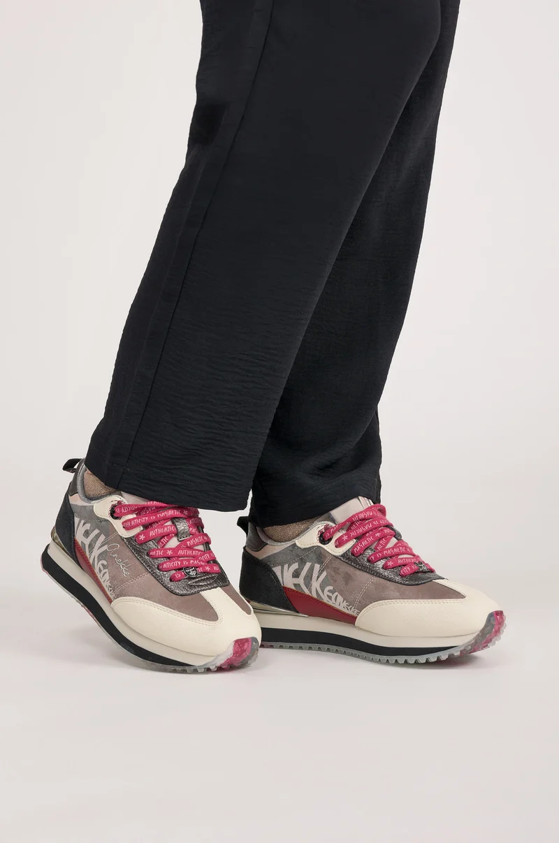 Sneakers roses et blancs