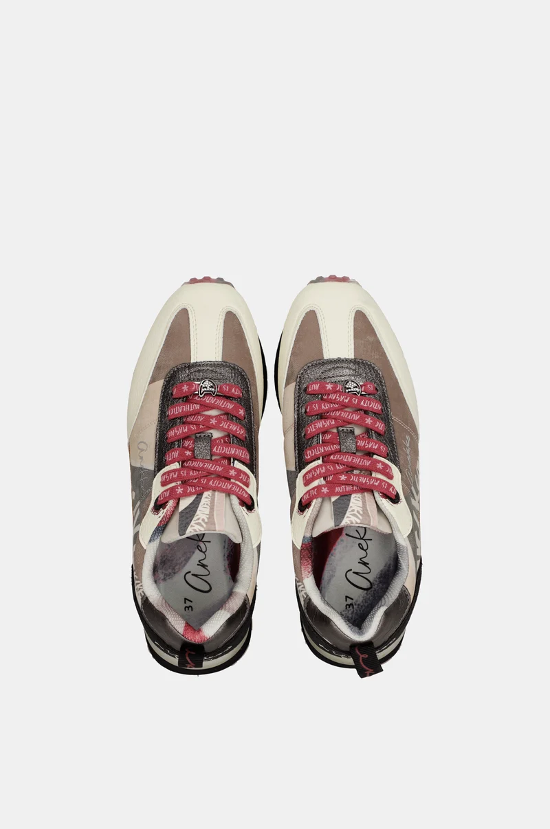 Sneakers roses et blancs