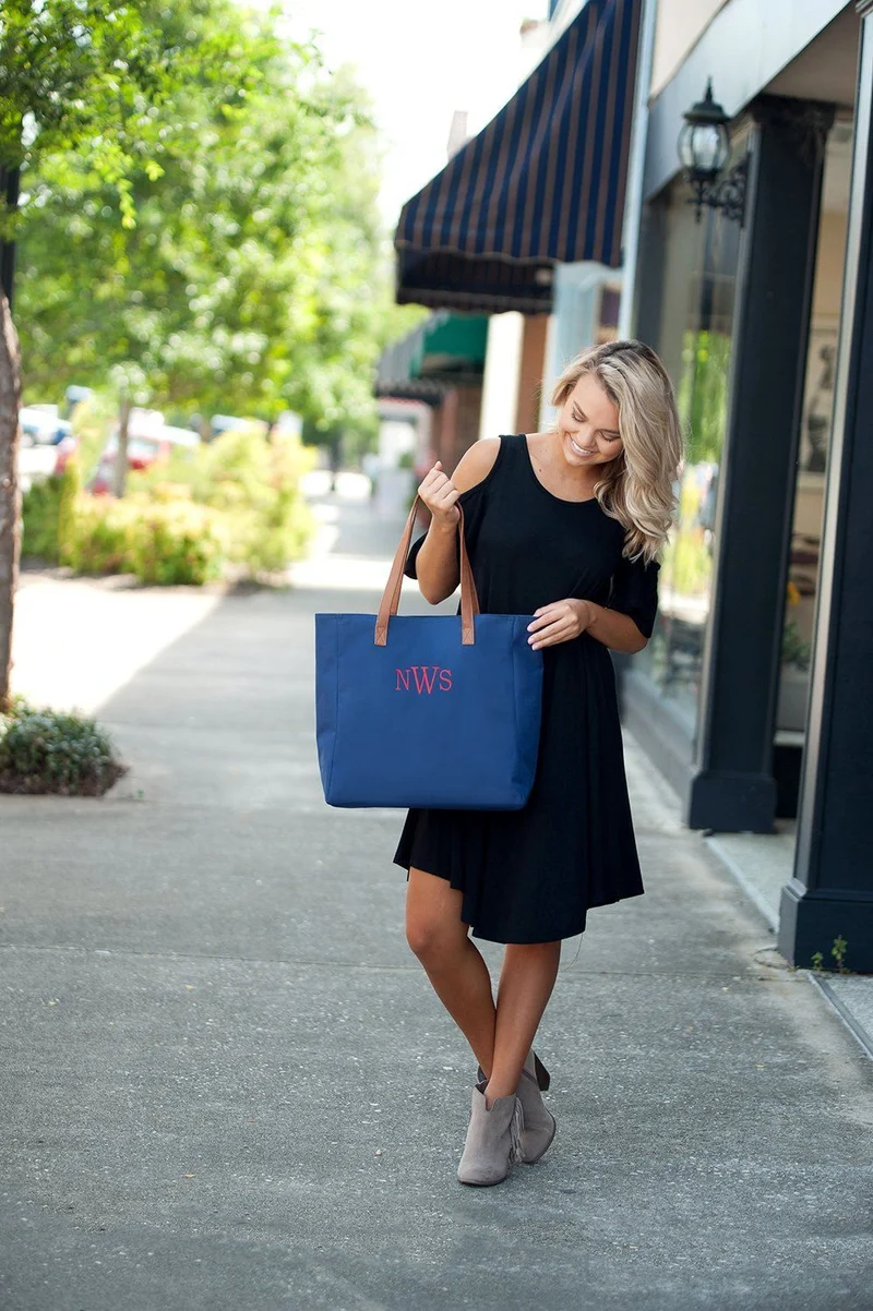 Navy Tote - Personalized