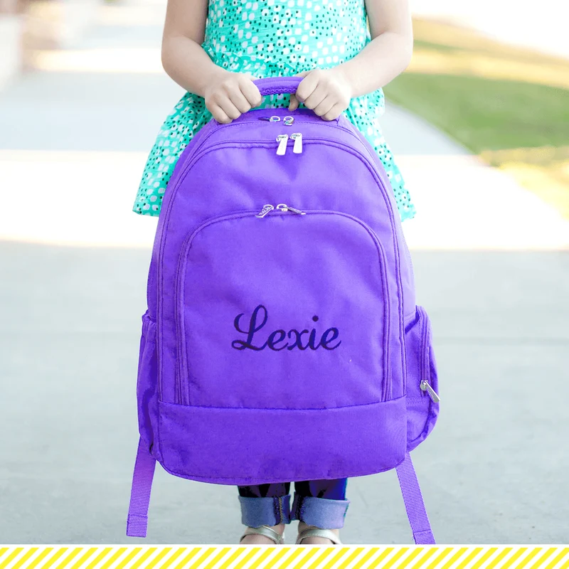 Purple Backpack - Personalized