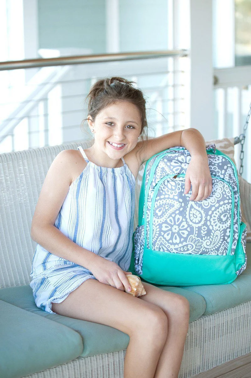 Parker Paisley Backpack - Personalized