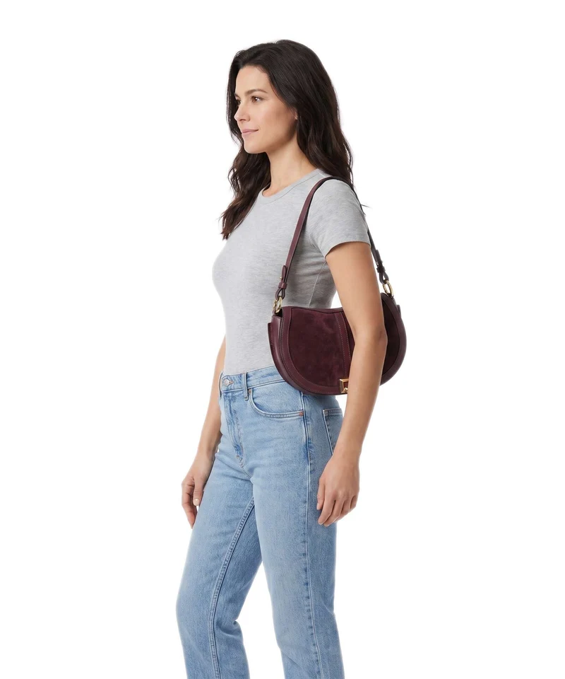 Lancel Céleste M Sac porté épaule cassis