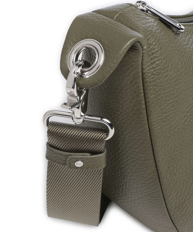 Mandarina Duck Mellow Leather Sac porté épaule winter olive