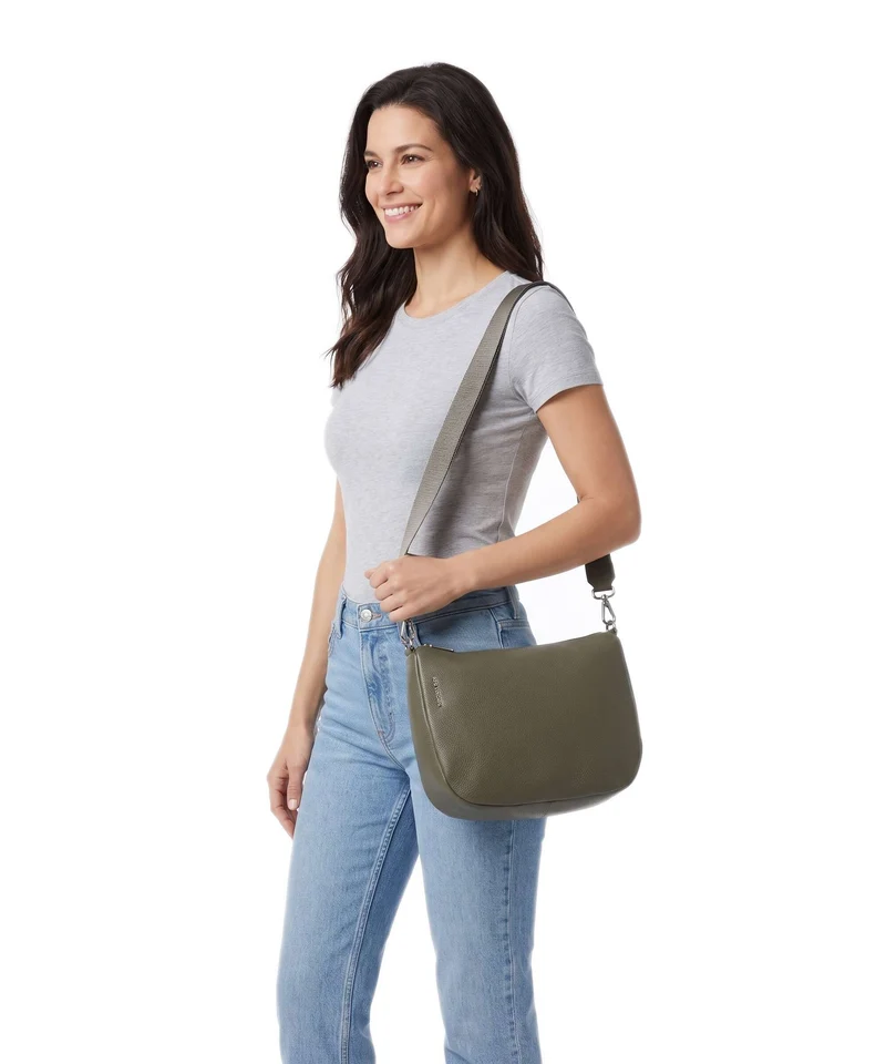 Mandarina Duck Mellow Leather Sac bandoulière winter olive