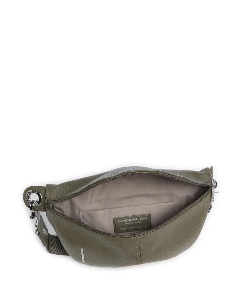 Mandarina Duck Mellow Leather Sac banane winter olive