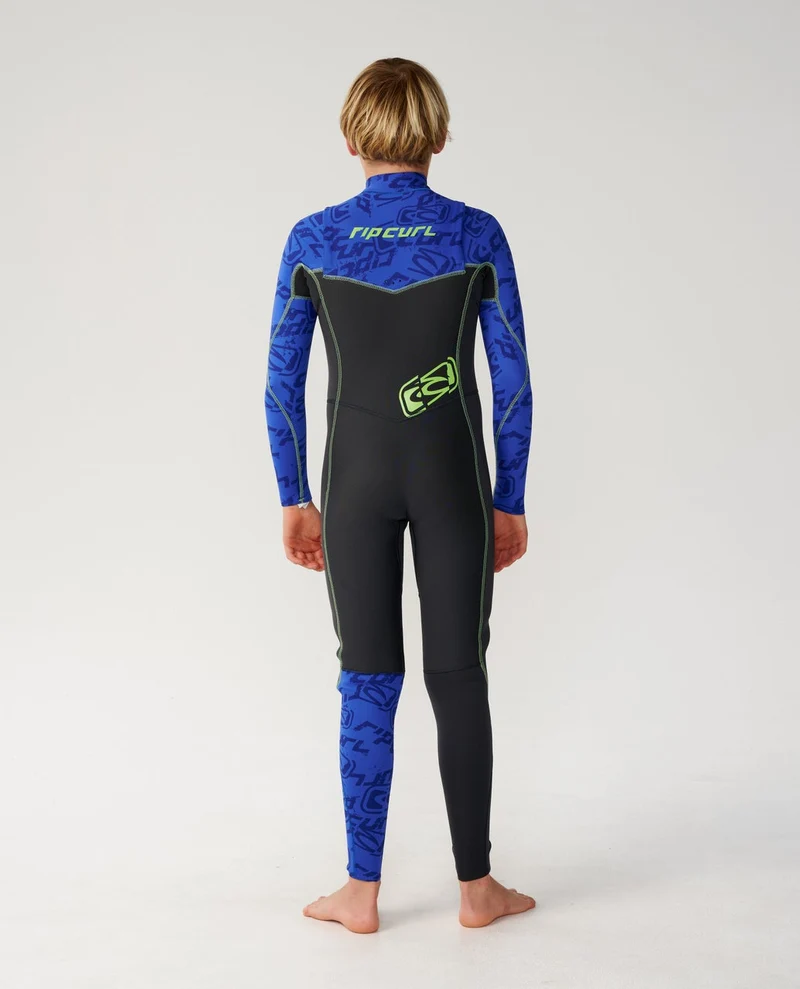 Kids Dawn Patrol 4/3 Chest Zip Steamer