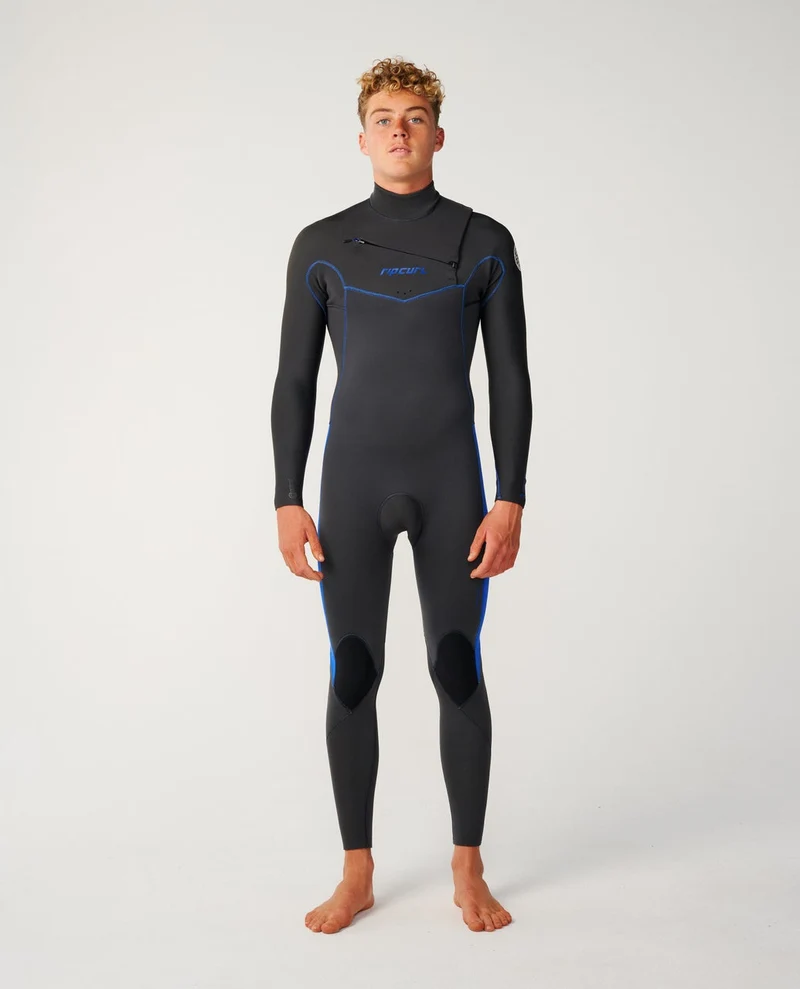 Mens Dawn Patrol 4/3 Chest Zip Steamer Wetsuit