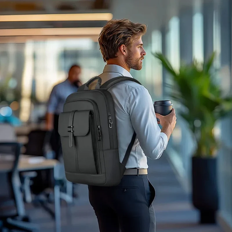 Sac à Dos Professionnel Imperméable | Design Plat 7 Cm
