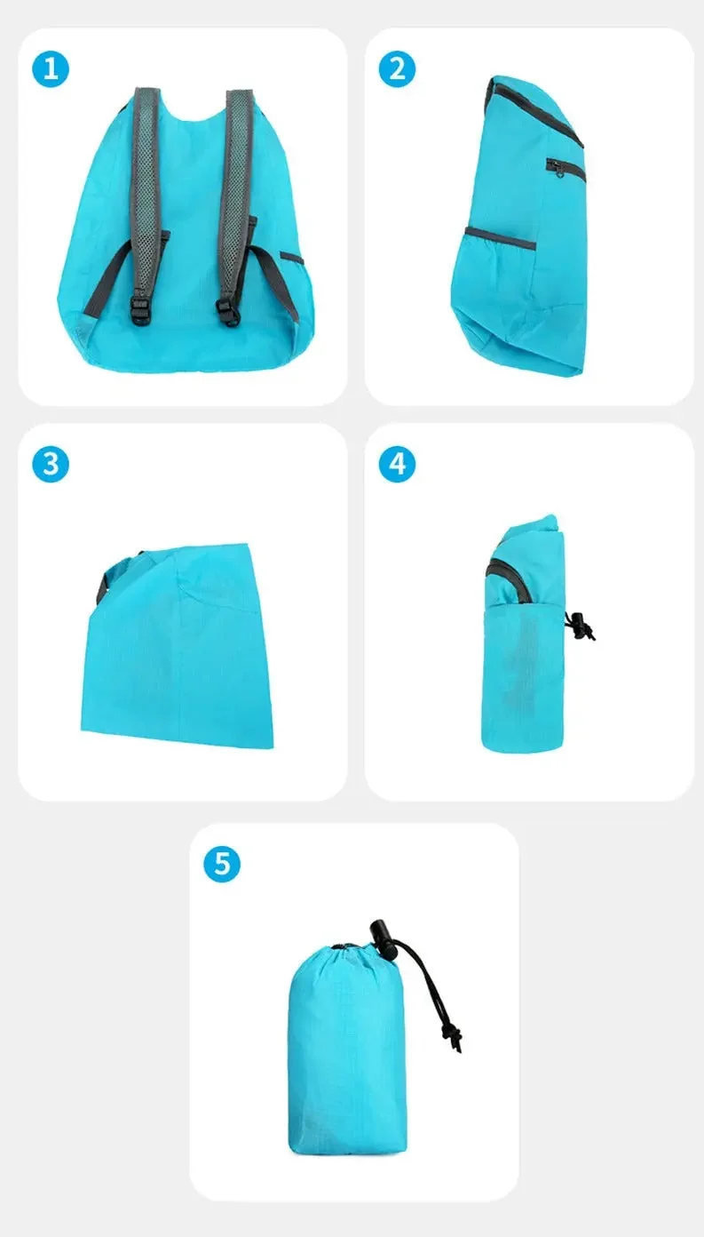 Sac à Dos Pliable Voyage | Ultra-Léger Imperméable Nylon