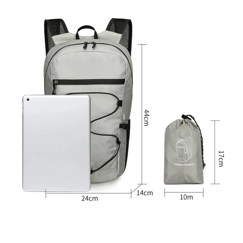Sac à Dos Pliable Imperméable 20l | Léger et Facile à Plier