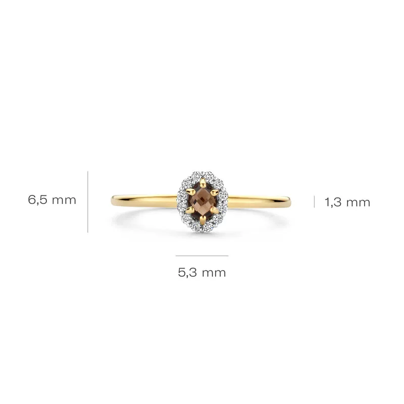 Blush Bague en or 14 carats 1258YSQ/54