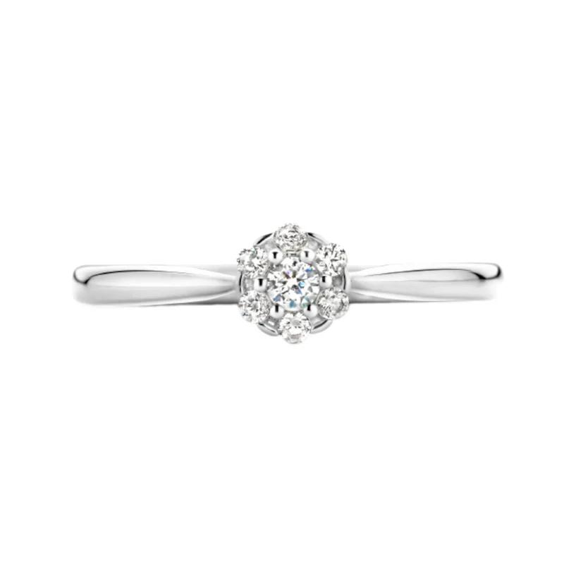 Blush Femmes Bague Or blanc 14 carats 1248WZI/60