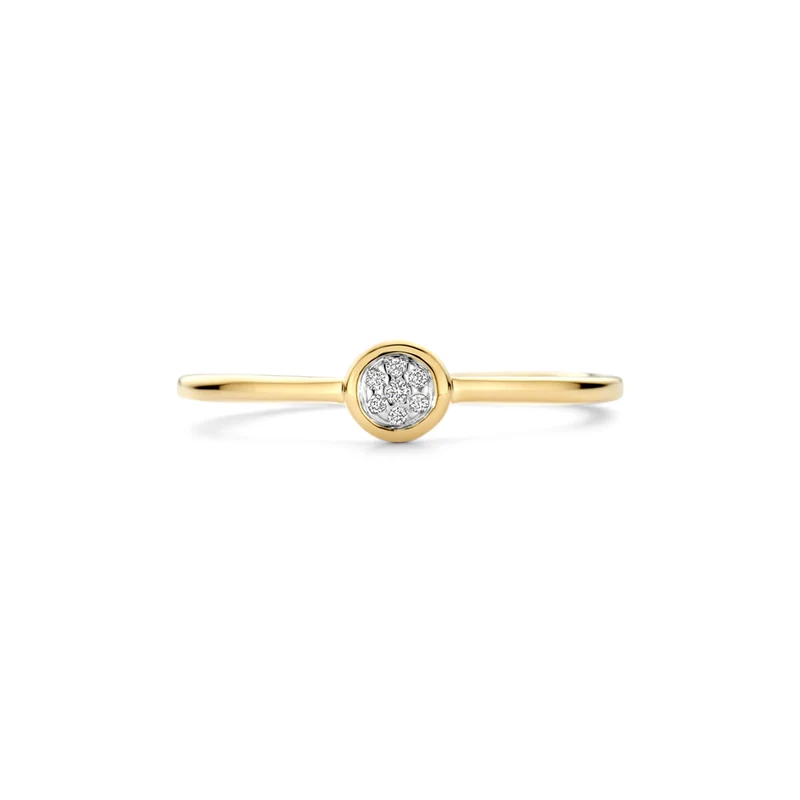 Blush Bague en or 14 carats avec diamants naturels 1679BDI/54