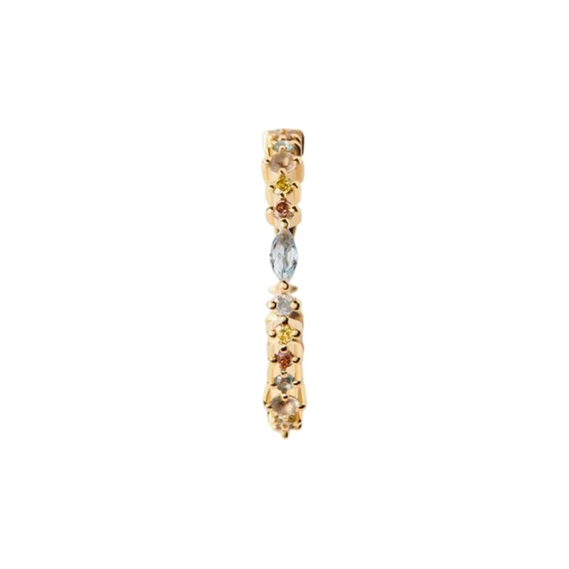 P D Paola Color 925 Sterling Silver Ring with Gold Plating AN01-C80-14