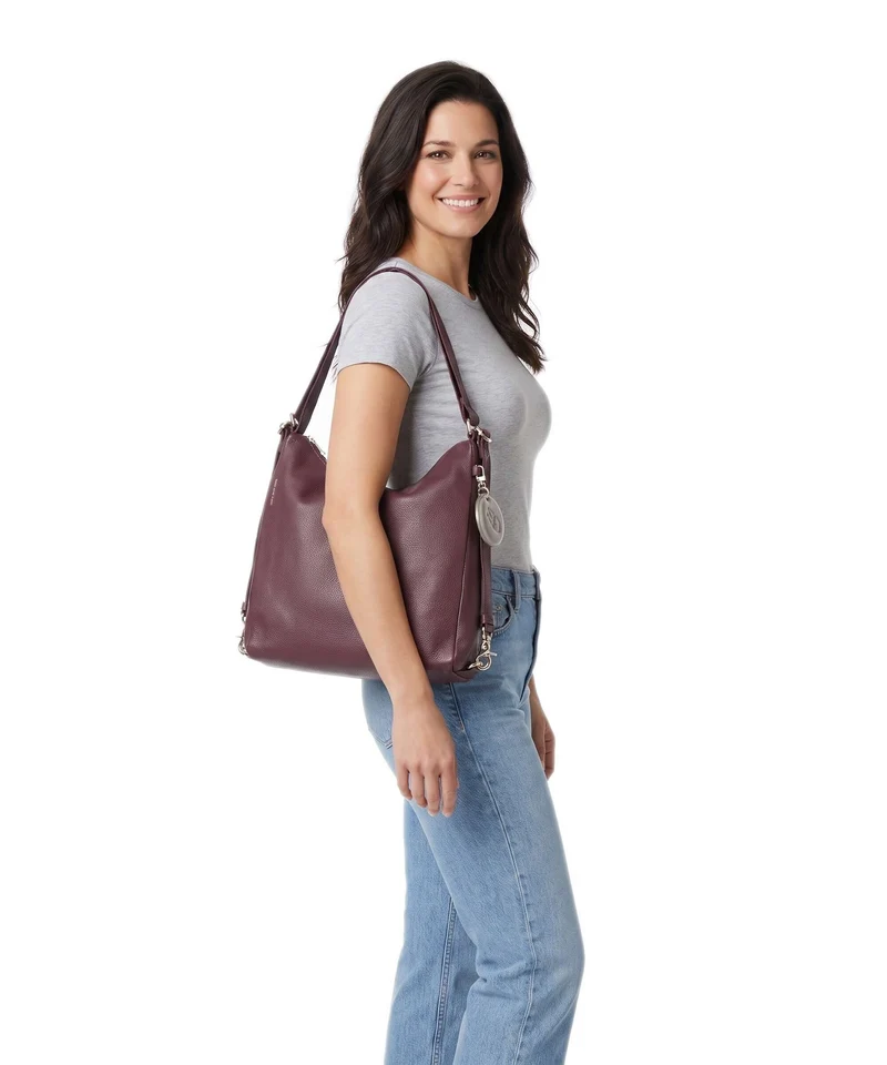 Mandarina Duck Mellow Leather Sac à main porté dos sin