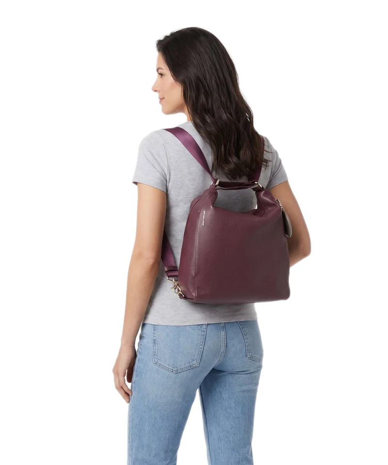 Mandarina Duck Mellow Leather Sac à main porté dos sin